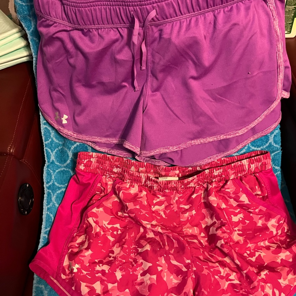 Under Armour Purple and Pink Athletic Shorts